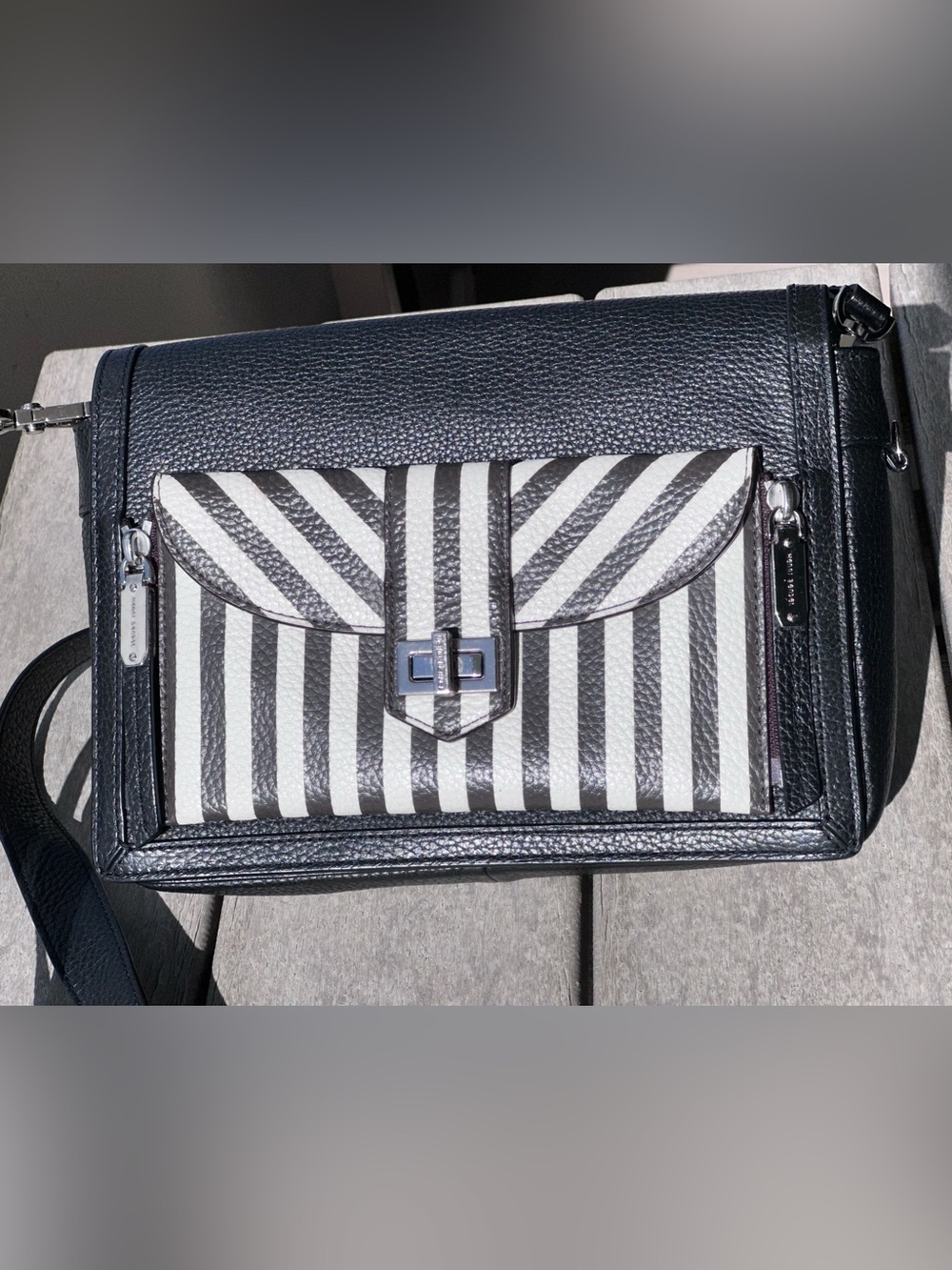 Henri Bendel New York Rivington 2-in-1 Flap Crossbody Bag & Envelope Clutch Set - Picture 15 of 16